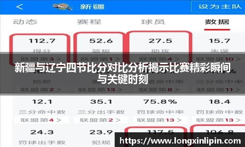 新疆与辽宁四节比分对比分析揭示比赛精彩瞬间与关键时刻